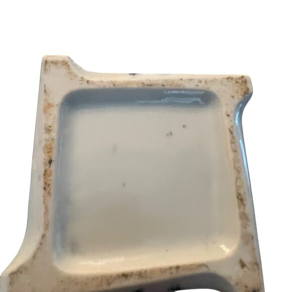 Zen Vase TOYO Japanese Handpainted Bamboo Pattern Ceramic MCM Retro Chic Square - Picture 11 of 11